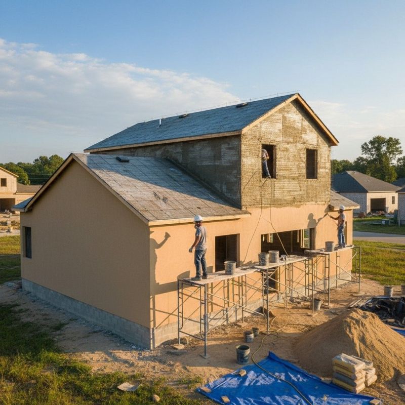 Acrylic Stucco Installation detail