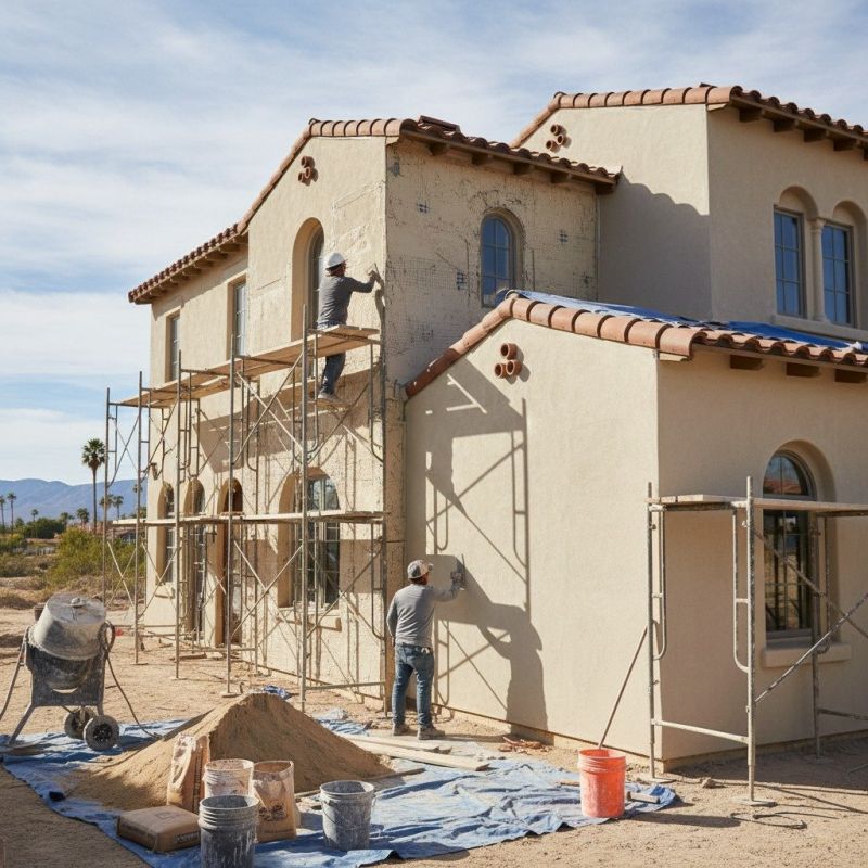 Residential Stucco Service detail